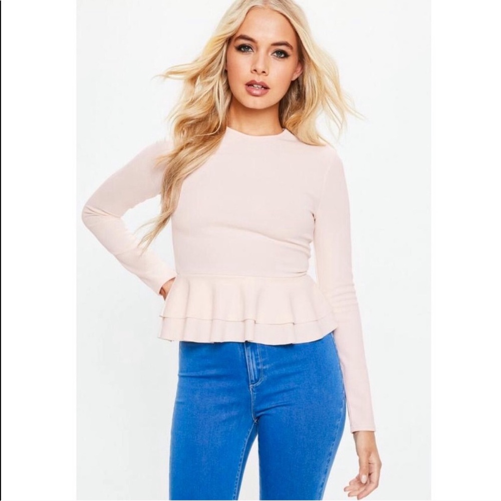 Missguided peplum top
